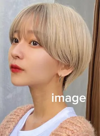 ショート 韓国ヘア/ハイトーン RYUSEIのヘアスタイル