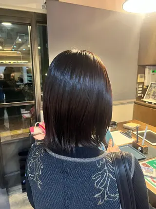 カラー パーマ 松原 樹里のヘアスタイル