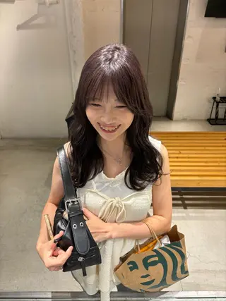 セミロング カラー 髪質改善/ベージュ 🍀【ヒロム】🍀のヘアスタイル