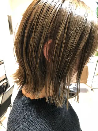 ミディアム カラー annuy所属・annuy 。のヘアスタイル