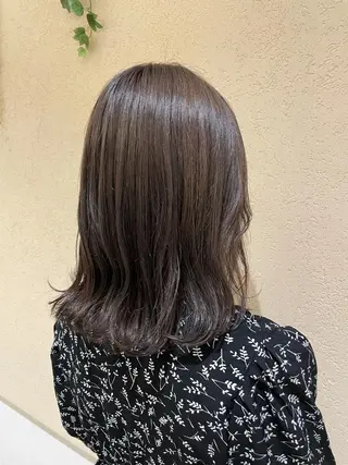 ミディアム カラー シャドールーツ美容師 篠原康太のヘアスタイル