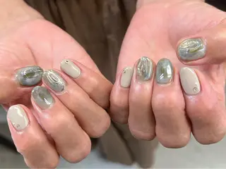 ネイル fumina 💚💛のネイルデザイン