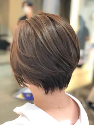 ショート カラー ブリーチ/髪質改善 NYNY大久保のヘアスタイル