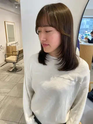 ミディアム knock所属・knock　國友 華乃のヘアスタイル