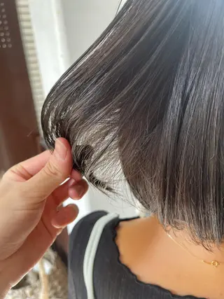 ショート カラー 蜂須賀🐝縮毛矯正 ストレートパーマのヘアスタイル