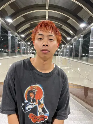 ショート カラー メンズ 7Bridge所属・ハッシュカット 小西貫太のヘアスタイル