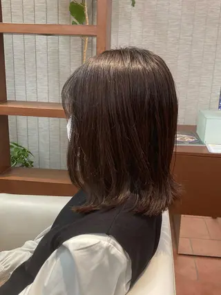 ミディアム カラー ヘアアレンジ Agu hair mieux宮崎大塚店所属・デザインカラー✨ 日高桃佳のヘアスタイル