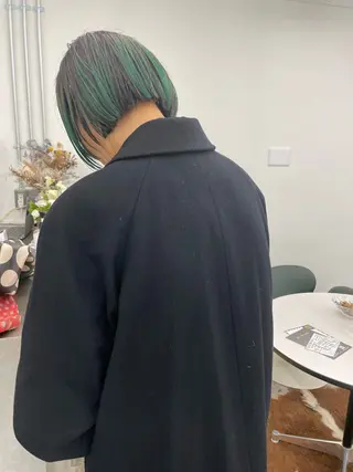 ショート カラー パーマ Lann    HAIR•MAKE所属・渡邉 琢也のヘアスタイル