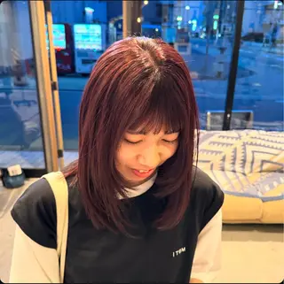 カラー Revie  hair所属・Hiyori/透明感 矢場町/栄のヘアスタイル