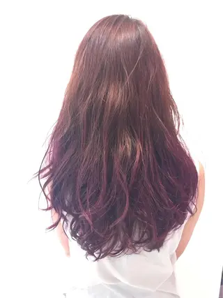 ロング カラー hair＆face  LOBEAUT所属・小笠原 一倫のヘアスタイル