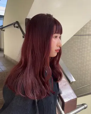 ロング カラー まろやか透明感カラー ♡MANAのヘアスタイル