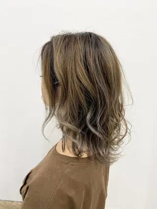 ミディアム カラー ヘアアレンジ 🧸縮毛矯正特化 金澤 彩香🎀のヘアスタイル