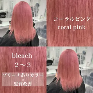 セミロング カラー ️💕淡いハイトーン 💕︎︎ひかるのヘアスタイル