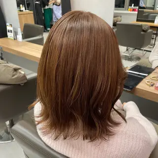 ミディアム カラー 暖色レイヤー 🥀REIRIのヘアスタイル