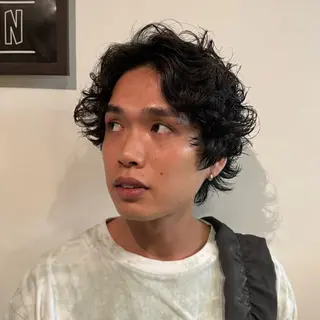 ショート パーマ メンズ barber　shop KING所属・💈メンズ　床屋💈 似合わせ💈春日井のヘアスタイル