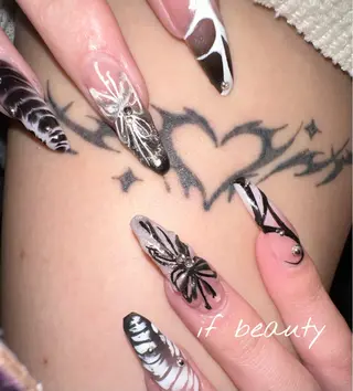 ネイル if Hair＆Nail Salon所属・IKA /海外ネイル /個性派/ワンホンのネイルデザイン