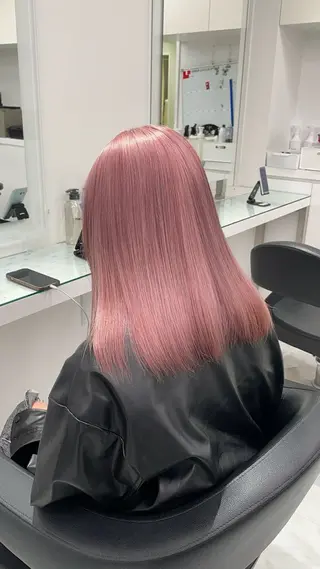 ロング カラー ヘアアレンジ ハイトーン艶カラー 🤍ゆうひのヘアスタイル