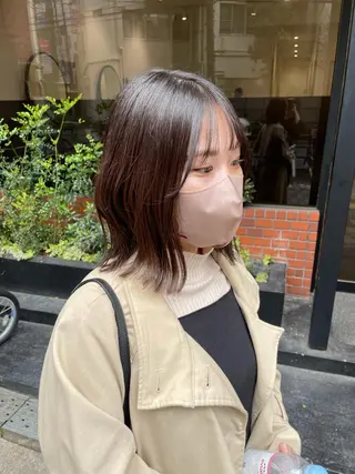 セミロング La fith hair wille 福山店【ラフィス ヘアー ヴィレ】所属・片平 帆香のヘアスタイル