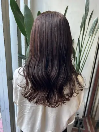 ロング カラー ブリーチカラー🦖 岡部木乃夏のヘアスタイル