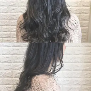 セミロング カラー ヘアアレンジ 🌿‬ ܸAir 透明感🌱西村知佳のヘアスタイル