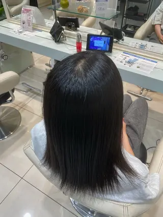 ミディアム ゆき／ 艶髪🫧縮毛矯正のヘアスタイル