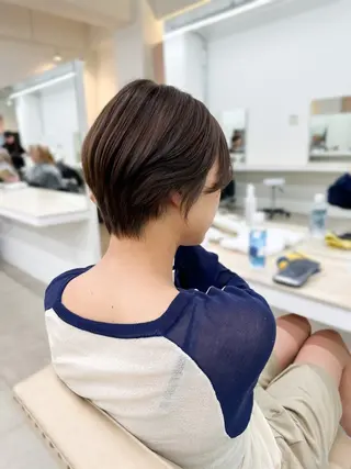 ショート カラー 🌼透明感艶カラー オリーブ🌼河村咲のヘアスタイル