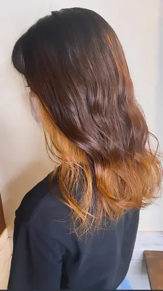 ロング カラー ヘアアレンジ まつげと美容室/ 個室/瀬戸 一菜のヘアスタイル