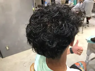 パーマ メンズ 湯浅  隆のヘアスタイル