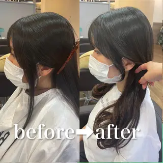 ミディアム 透明感韓国ヘア♡ みつきのヘアスタイル