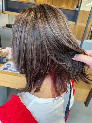 ミディアム 髪質改善/ハイライト /🌈瀧澤夕花のヘアスタイル