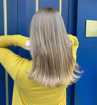 ミディアム カラー ヘアアレンジ 💛髪質改善/透明感 カラー🧡reikaのヘアスタイル