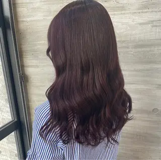 セミロング カラー ParveMix 岡本えりかのヘアスタイル