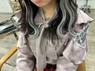 ロング 🦋エクステインナー カラーYūka🦋のヘアスタイル