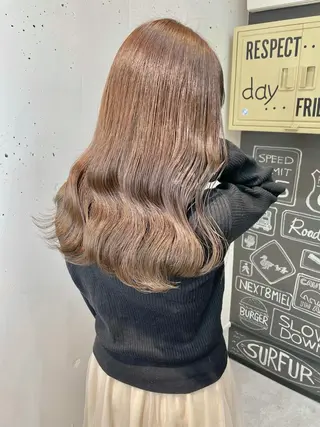 ロング カラー ヘアアレンジ Bei Licoldo.所属・マツオカ マコのヘアスタイル