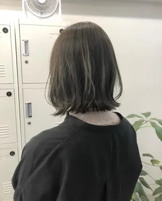 ミディアム カラー ボブ/ミニボブ/ 立河今日子のヘアスタイル