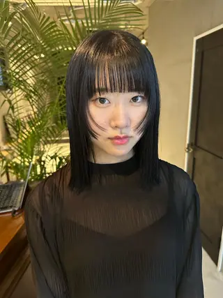 ミディアム 斎藤祐樹 /レイヤー/パーマのヘアスタイル