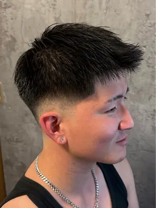 ショート メンズ 永畑 亮太のヘアスタイル