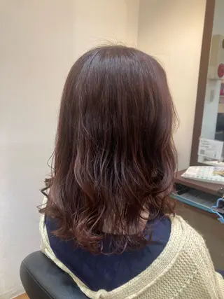 セミロング MOLLASALON 浅香山店所属・ツジ モモカのヘアスタイル