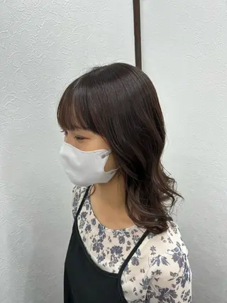 ミディアム カラー ヘアアレンジ 鈴木 アメリのヘアスタイル