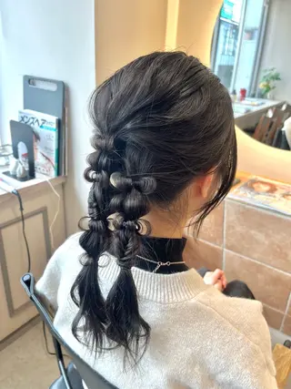 セミロング ヘアアレンジ メンズカットモデル/ 横浜/佐藤桃香 🦥のヘアスタイル