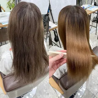 セミロング カラー 相武台ショート特化 💐川崎希💐のヘアスタイル