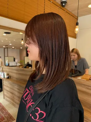 セミロング 似合わせ艶カラー🫧 AkIRA𖧷 ⁺.のヘアスタイル