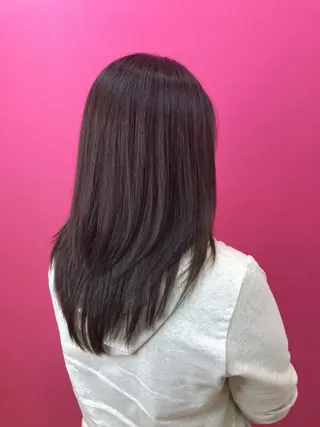 セミロング カラー 齋藤 らいのヘアスタイル