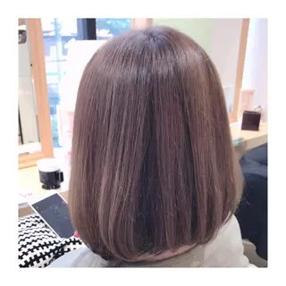 ミディアム カラー 30代からの大人 ショートのヘアスタイル