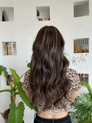 ロング カラー 🌸小掛🌸 豊橋外国人風カラーのヘアスタイル