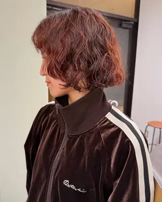ショート カラー パーマ 原宿パーマ kazuのヘアスタイル