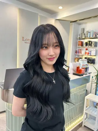ロング カラー HINAKI🎀 縮毛矯正モデル募集中のヘアスタイル