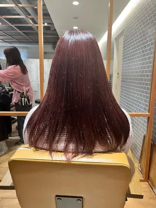 ロング カラー CLAPS富岡所属・おの ももか /京急富岡のヘアスタイル
