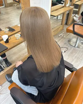 セミロング newi広島／ Ririaのヘアスタイル