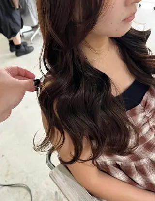ロング カラー 暖色/まろベージュ/ シカタユウカのヘアスタイル
